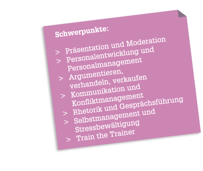 Schwerpunkte